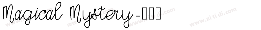 Magical Mystery字体转换